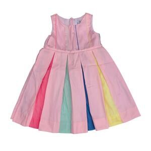 NWT Florence Eiseman Size 2T Multicolor Pleated Dress
